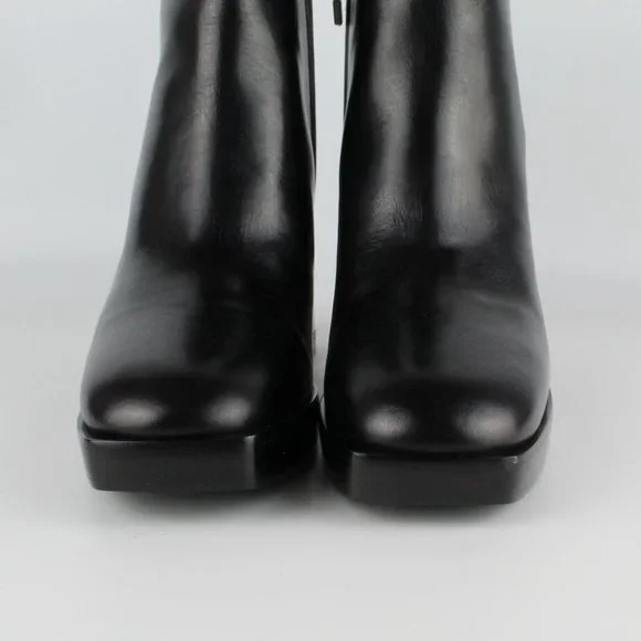 New TORY BURCH Ruby High Block Heel Leather Booties